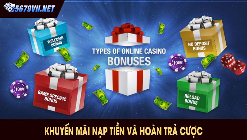 Khuyến mãi nạp tiền và hoàn trả cược